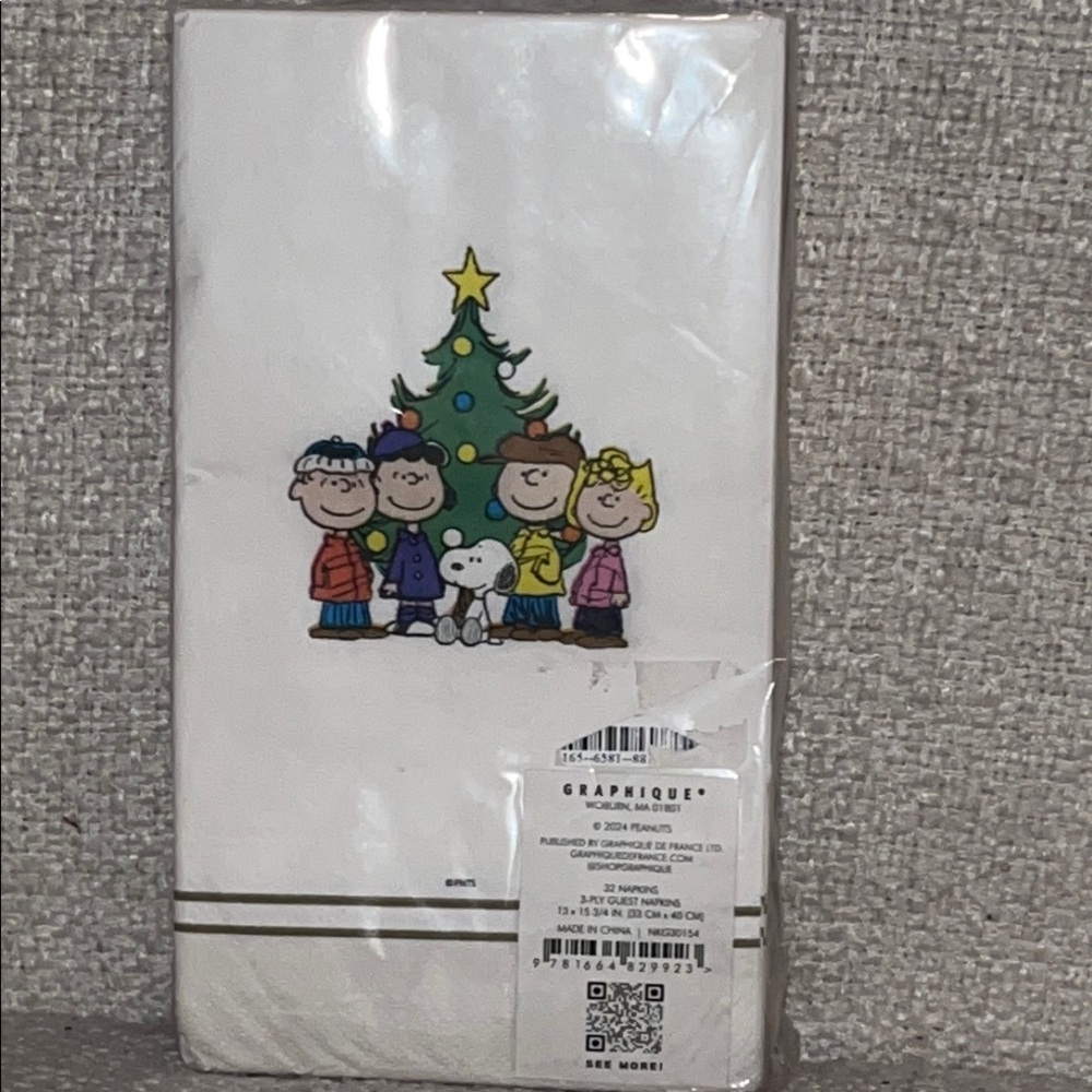 Graphique Peanuts Christmas Napkins